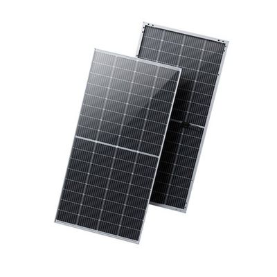 410 Watt IP68 Bifacial painéis solares cristalinos com quadro preto monocristalino HJT