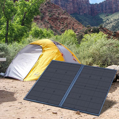 Melhores painéis solares portáteis de 100W Tamanho 1275 * 545 * 5mm para luz de viagem ao ar livre