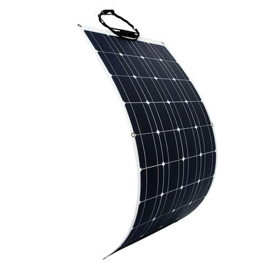 Panela solar semiflexível de 100w 12v para carros e barcos