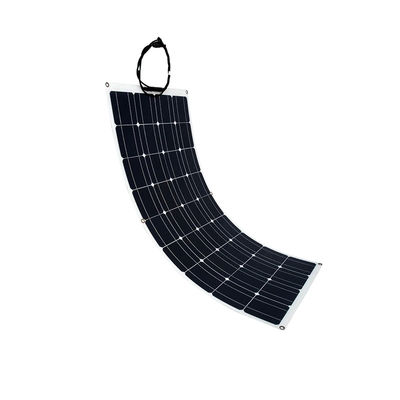 Panela solar semiflexível de 100w 12v para carros e barcos