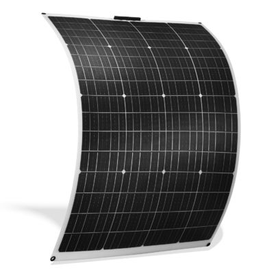 Painel solar monocristalino flexível à prova d'água de 175 W para superfícies flexíveis curvas