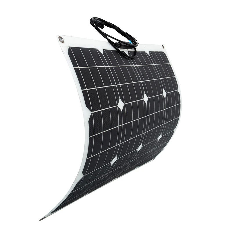 50W painel solar semi-flexível para carros-barcos com a máxima eficiência e ETFE superfície